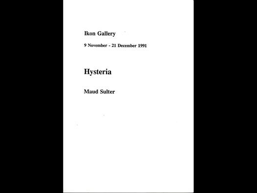 image of Hysteria | Maud Sulter