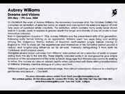 Click to view details and links for Aubrey Williams: Dreams and Visions  - October Gallery 2004 flyer